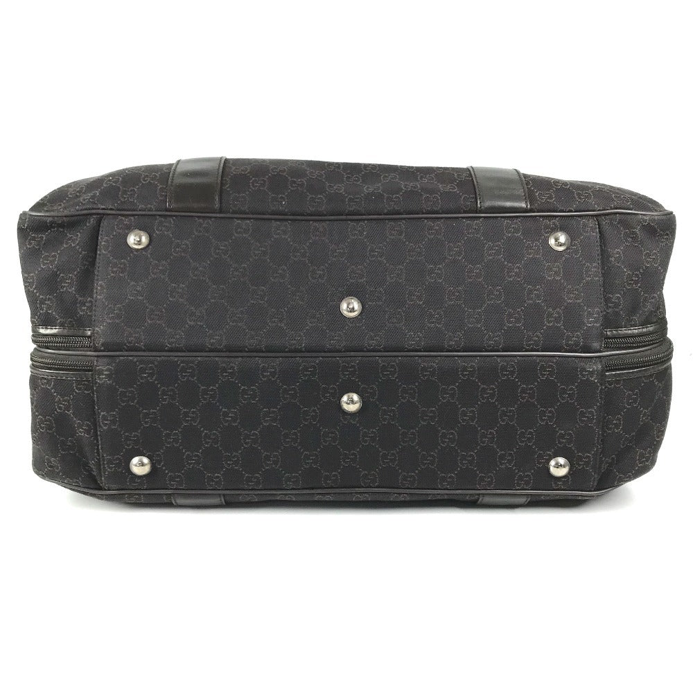 GUCCI 112270 GG logo Bags Travel Bags Travel Bags Duffle Bag GGCanvas/Leather Brown Used