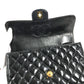 CHANEL vintage Top handle Matelasse Quilted CC CC Mark logo bag flap Hand Bag enamel Black/GoldHardware Used