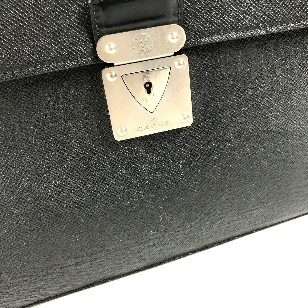 LOUIS VUITTON M31052 Taiga Robusto 1 Robusto 1 Bag Hand Bag Document Bag Business bag Taiga Leather Ardoise Black Used