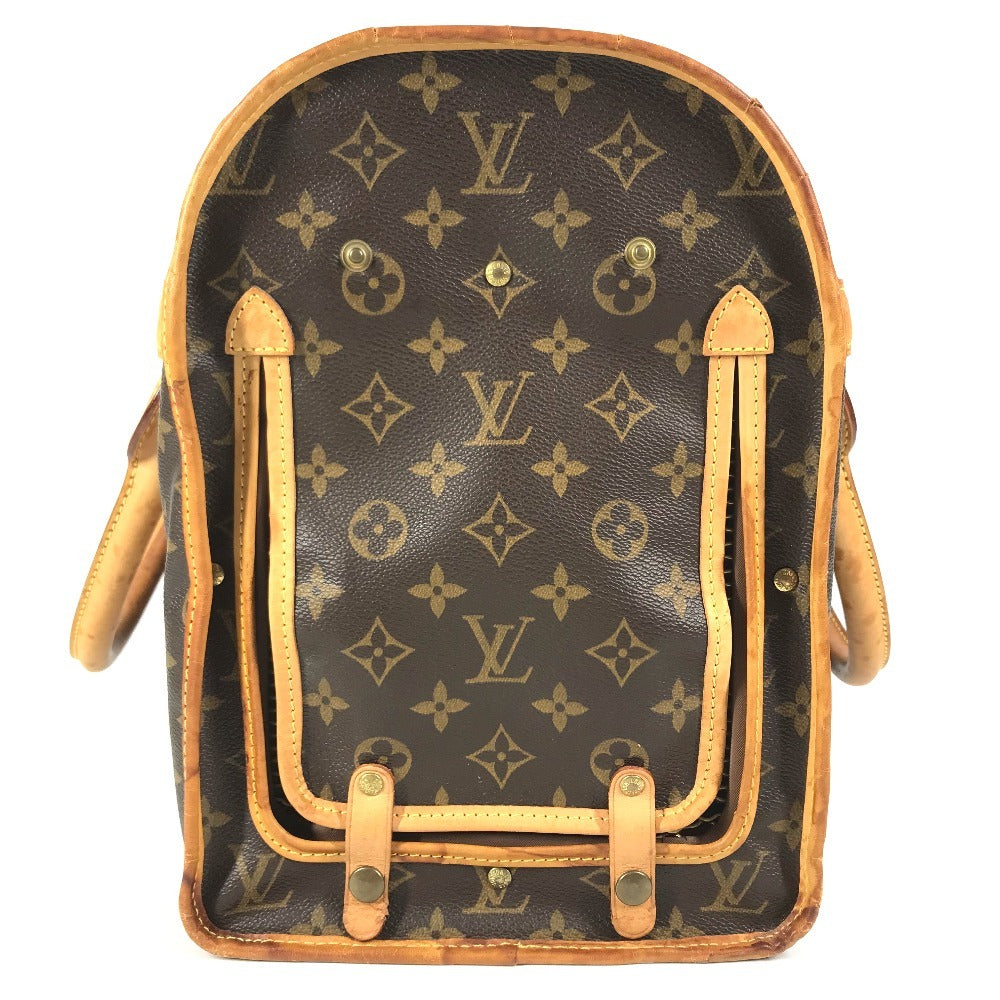 LOUIS VUITTON M42024 Monogram Sac Shan 40 Pet bag, pet carrier, dog, puppy Duffle Bag MonogramCanvas Brown Used
