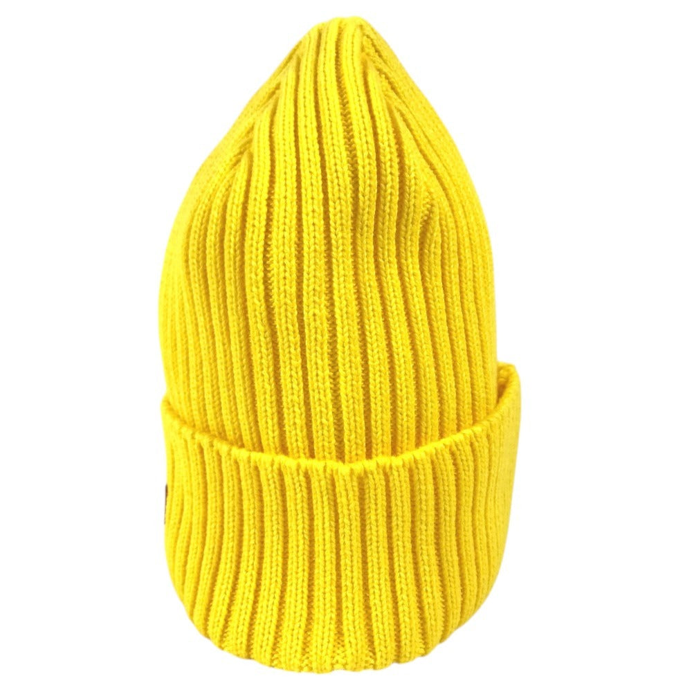 Supreme Box logo beanie hat knit hat knit cap Knit hat yellow Used