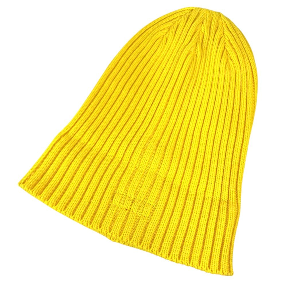 Supreme Box logo beanie hat knit hat knit cap Knit hat yellow Used