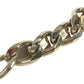VALENTINO Chain studs Accessories, jewelry, leather Bracelet Leather / Metal Black/Gold Used