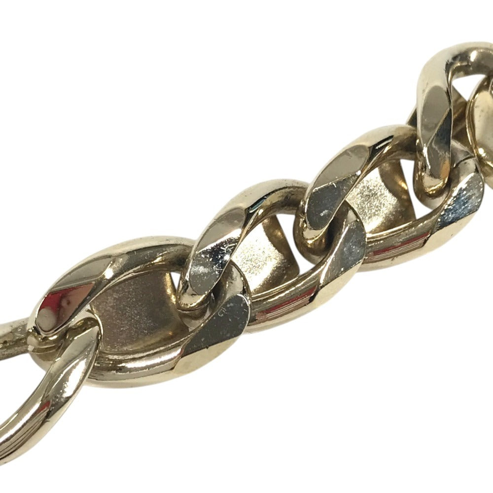 VALENTINO Chain studs Accessories, jewelry, leather Bracelet Leather / Metal Black/Gold Used