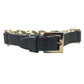 VALENTINO Chain studs Accessories, jewelry, leather Bracelet Leather / Metal Black/Gold Used