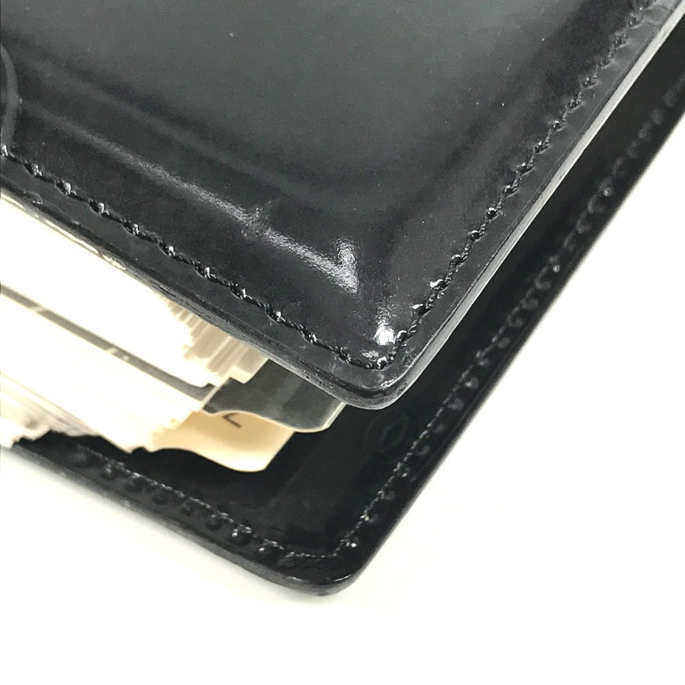 CARTIER Happy Birthday Logo (Extra Large) System Planner Stationery Notepad Notebook cover Leather Black Used