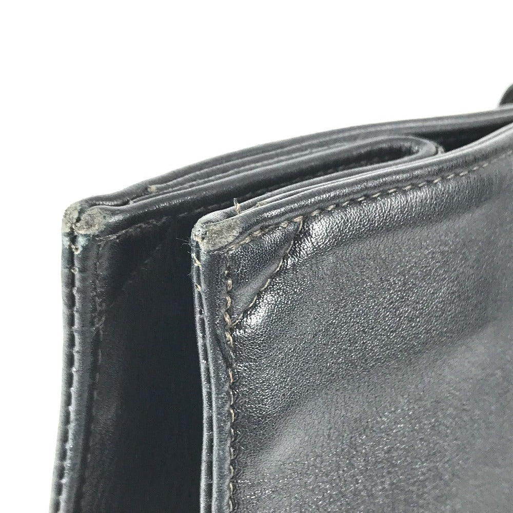 CHANEL vintage CC CC Mark Logo DecaCoco Bag Tote Bag shawl Shoulder Bag Leather Black Used
