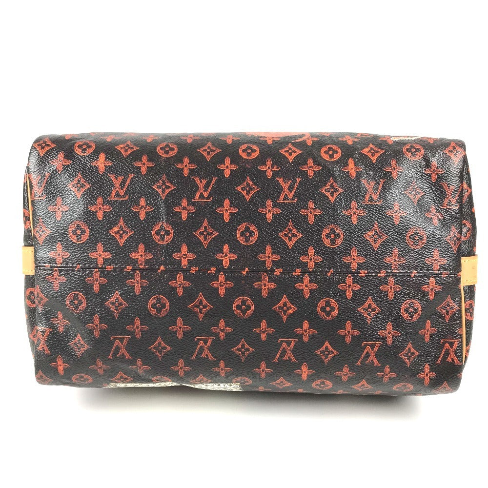 LOUIS VUITTON M44401 Monogram Catgram Cat SpeedyBandouliere30NM 2WAY Bag Shoulder Bag Mini Duffle Bag Hand Bag MonogramCanvas Brown/Orange Used