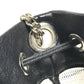 JIMMY CHOO JUNO Mesh Logo Crossbody bag, Chain Crossbody bag, Drawstring bag Shoulder Bag Mesh / Leather Black/White Used