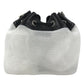 JIMMY CHOO JUNO Mesh Logo Crossbody bag, Chain Crossbody bag, Drawstring bag Shoulder Bag Mesh / Leather Black/White Used