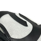JIMMY CHOO JUNO Mesh Logo Crossbody bag, Chain Crossbody bag, Drawstring bag Shoulder Bag Mesh / Leather Black/White Used