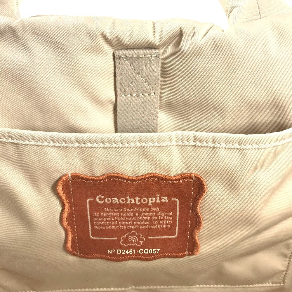 COACH CQ057 COACHTOPIA Loop Tote Crossbody Shoulder Bag (2-way bag) Tote Bag Beige Used