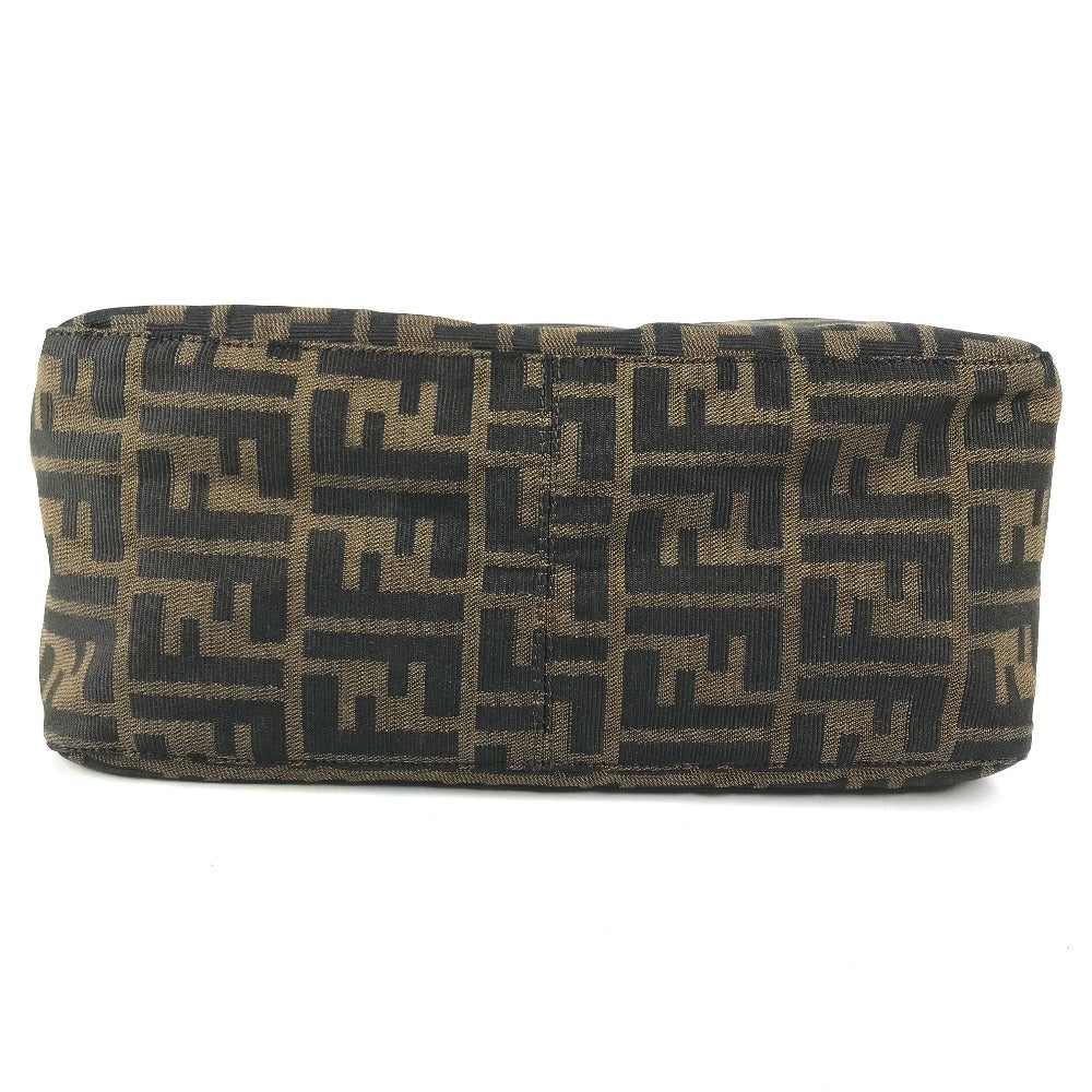 FENDI Mamma Baguette Zucca Logo Mamma Baguette Bag, Tote Bag, Shoulder Bag, Flap Handbag Shoulder Bag Leather/Canvas Brown Used
