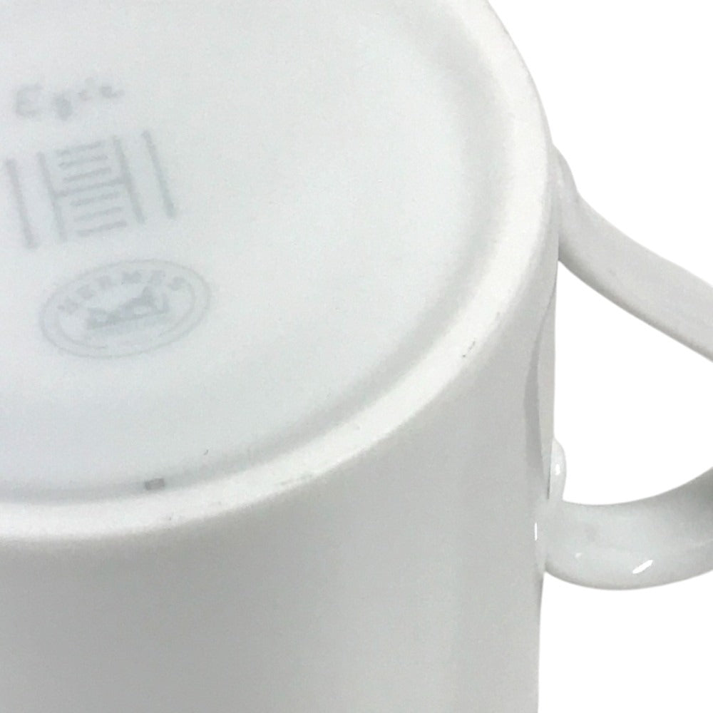 HERMES Aegean EGEE Tableware, cups, coffee cups Mug Pottery White Used