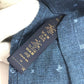 LOUIS VUITTON M70203 Necktie Constellation Denim 7CM Accessories Necktie silk blue Used