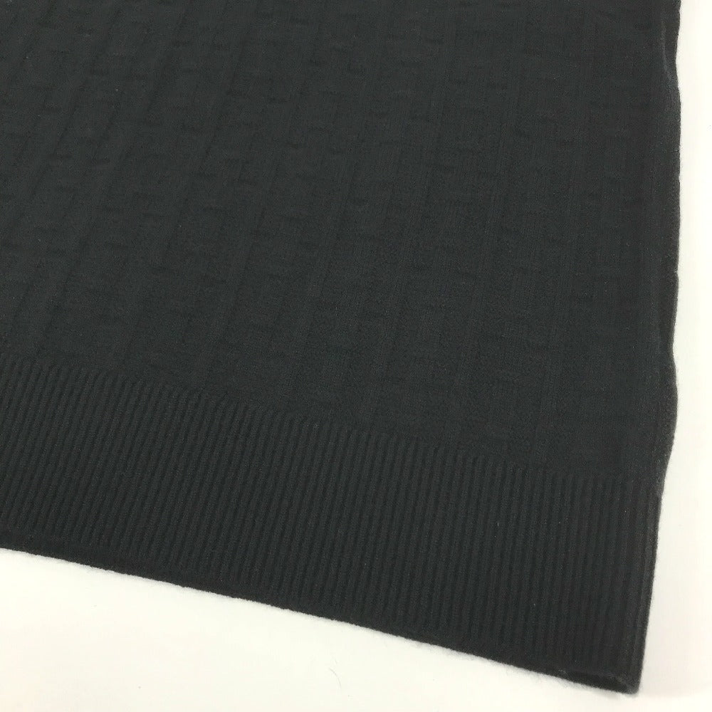 HERMES 3E2515DB H logo Apparel Short-sleeved Dress wool Black Used