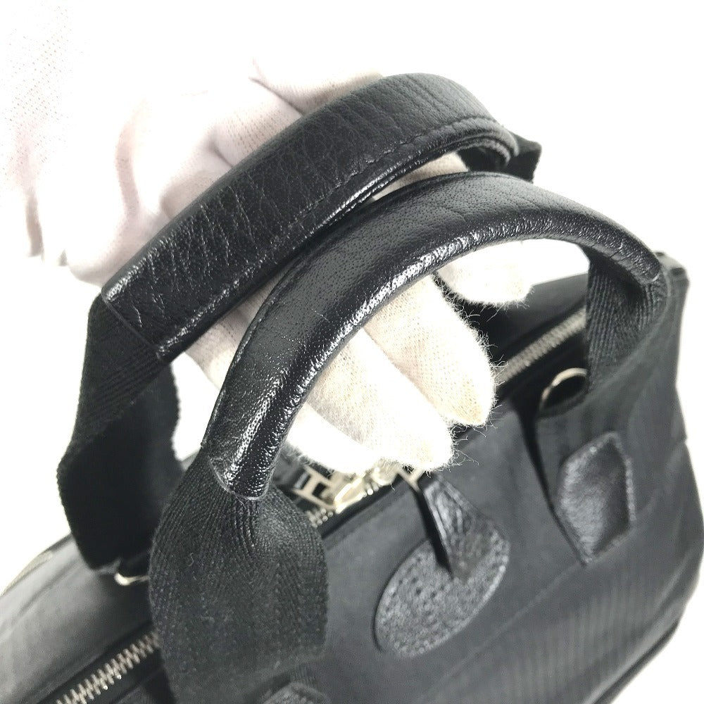 HERMES sports shoulder bag Sac de Golf 40 Travel Bag Hand Bag Bag Duffle Bag Leather/Canvas Black Used