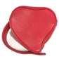 TIFFANY&Co. Heart Clutch Bag Makeup pouch makeup cosmetics Pouch Leather Red Used
