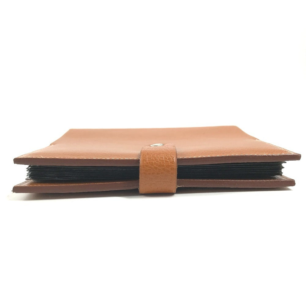 HERMES CD case, disc case Interior folding Pouch Leather Brown Used