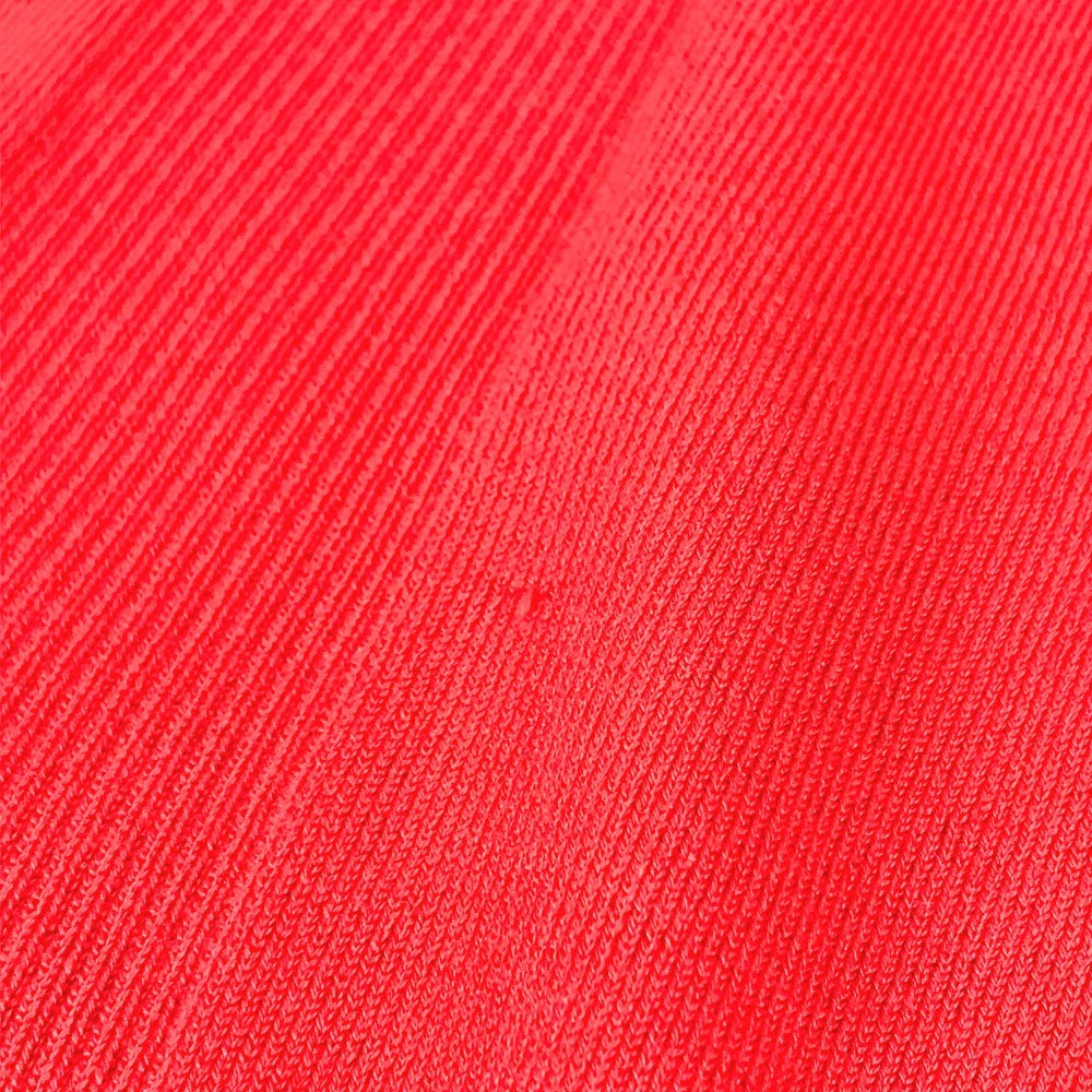 HERMES vintage Serie logo button Short-sleeved apparel top with collar knit cotton / Nylon Red Used