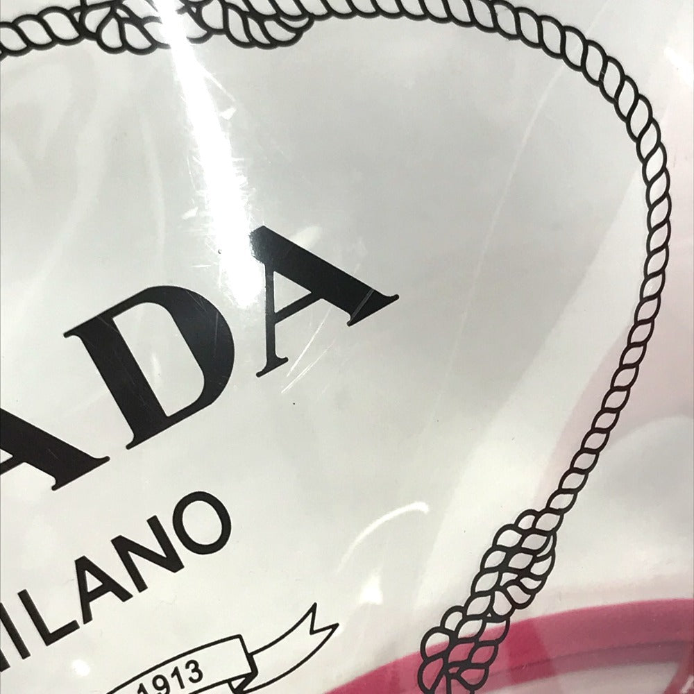 PRADA With porch Canapaplex Logo Tote Bag, 2-Way Bag, Shoulder Bag, Crossbody Bag Hand Bag Vinyl/Leather pink/clear Used