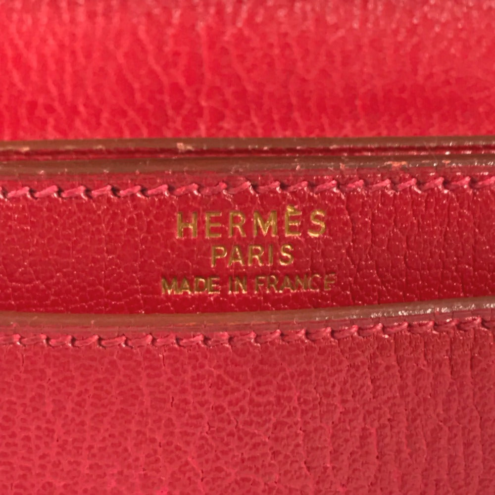 HERMES Sac à de Peches 38 Sac à de Peches 38 Handbag, flap briefcase, document bag Business bag Leather Red/GoldHardware Used