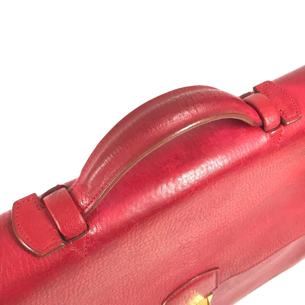 HERMES Sac à de Peches 38 Sac à de Peches 38 Handbag, flap briefcase, document bag Business bag Leather Red/GoldHardware Used