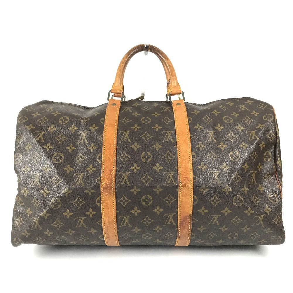 LOUIS VUITTON M41426 Monogram Keepall50 Keepall 50 Travel Bag Hand Bag Travel Bag Duffle Bag MonogramCanvas Brown Used
