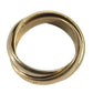 CARTIER K18 Gold 18K Trinity logo Triple-strand accessory jewelry Ring YG750 Gold/Silver Used