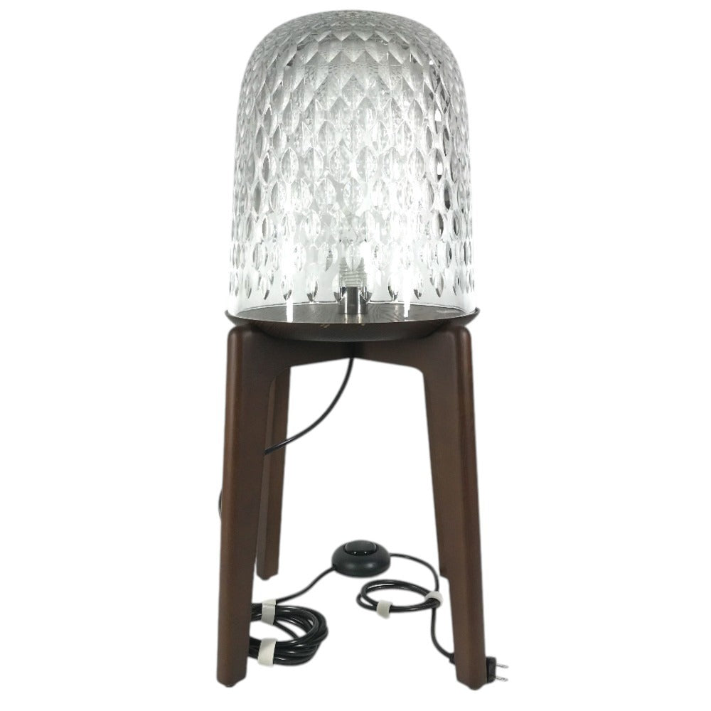 HERMES 15068700 Saint-Louis Folia Table lamp with legs, interior decor Table & Floor Lamp Miscellaneous goods Glass / Wood clear/Brown Used