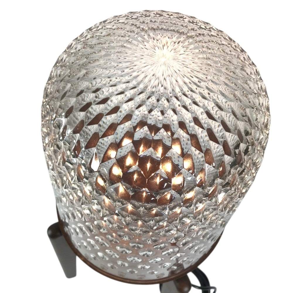 HERMES 15068700 Saint-Louis Folia Table lamp with legs, interior decor Table & Floor Lamp Miscellaneous goods Glass / Wood clear/Brown Used