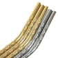 LOUIS VUITTON GI0477 Monogram Etui6 Payu Set of 6 straws & pouch, interior decor, cutlery, stirrer, straw holder object Gold Plated Silver/Gold Used