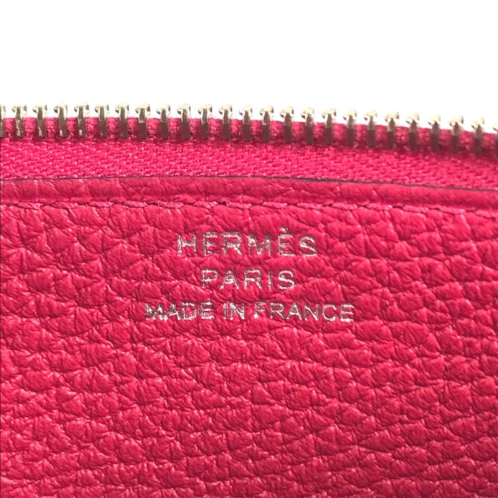 HERMES Dogon Duo GM Dogon Duo GM Wallet Wallet Long Wallet Togo Framboise pink Used