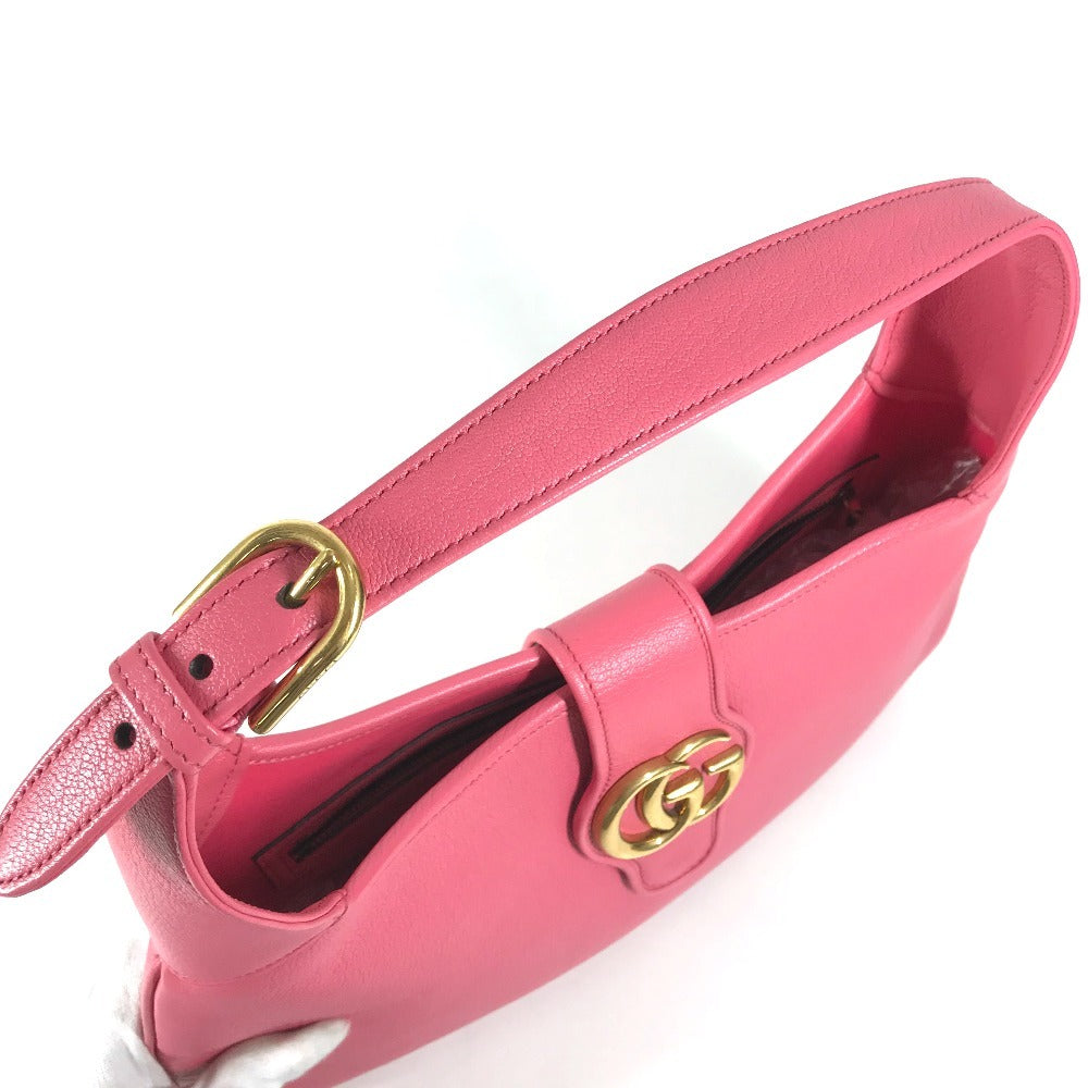 GUCCI 726274 logo APHRODITE GG Marmont Aphrodite Medium Bag Tote Bag shawl Shoulder Bag Leather pink Used