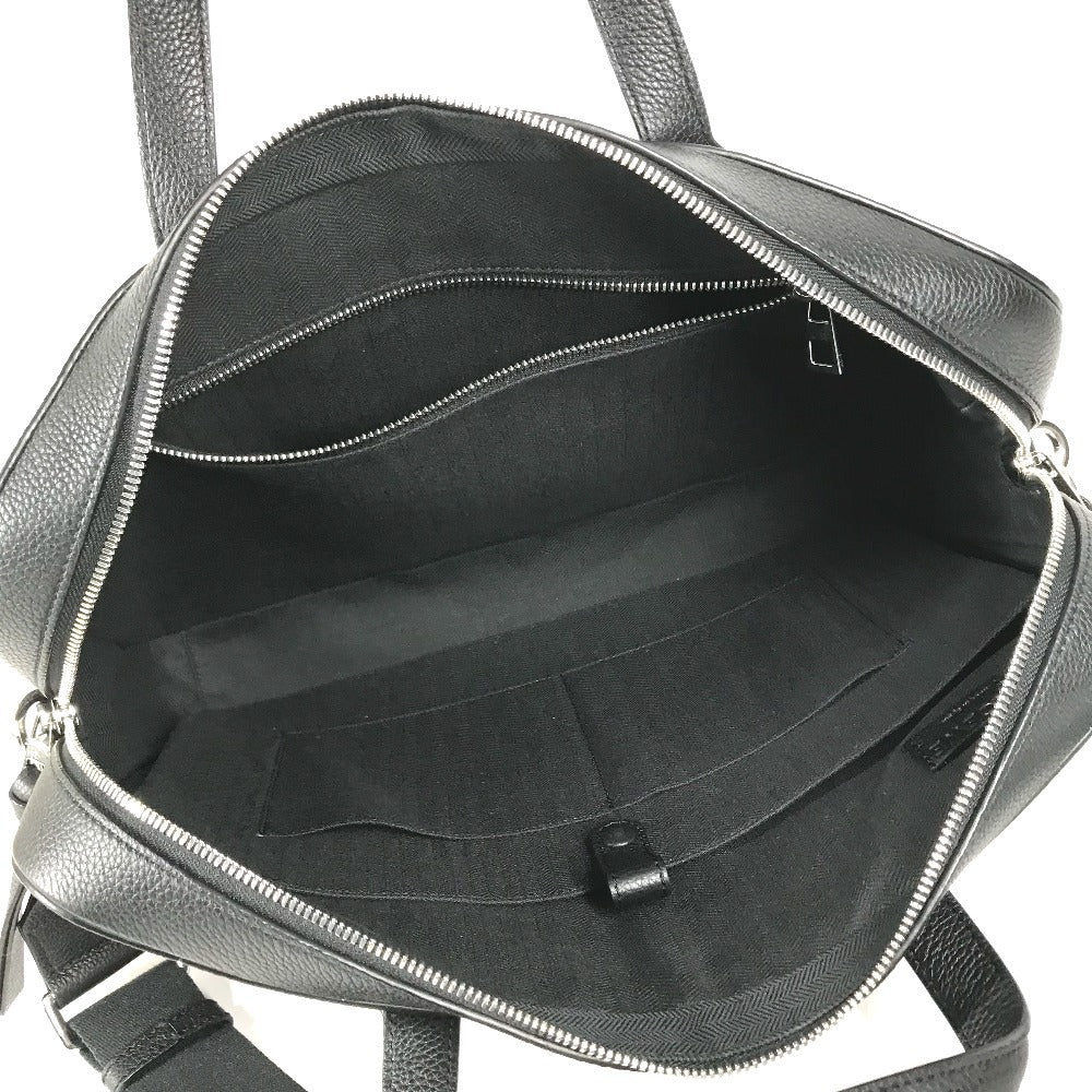 LOEWE 337.12.P57 Goya Slim Briefcase Handbag, 2-way bag, Shoulder bag, Briefcase, Document bag Business bag Leather Black Used