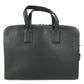LOEWE 337.12.P57 Goya Slim Briefcase Handbag, 2-way bag, Shoulder bag, Briefcase, Document bag Business bag Leather Black Used