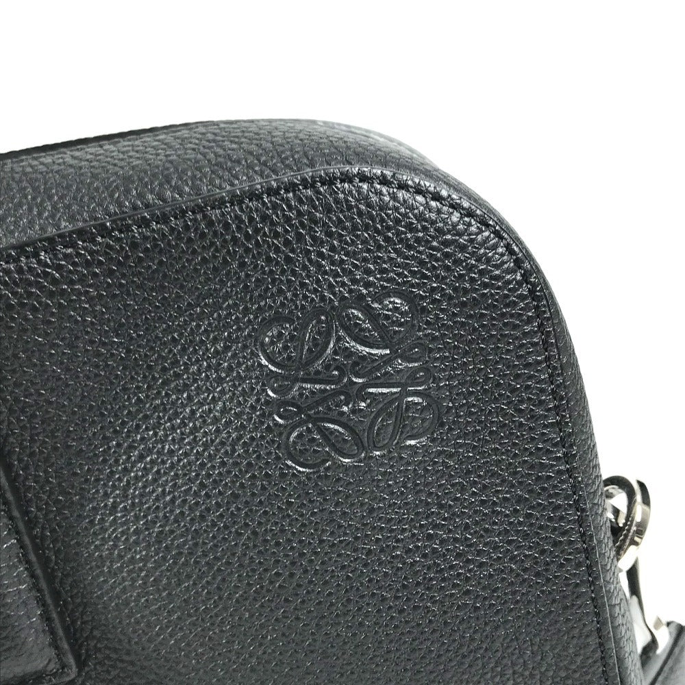 LOEWE 337.12.P57 Goya Slim Briefcase Handbag, 2-way bag, Shoulder bag, Briefcase, Document bag Business bag Leather Black Used