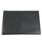 HERMES Calvi Business Card Holder Pass Case Folded Card Case Epsom Black Used