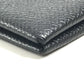 HERMES Calvi Business Card Holder Pass Case Folded Card Case Epsom Black Used
