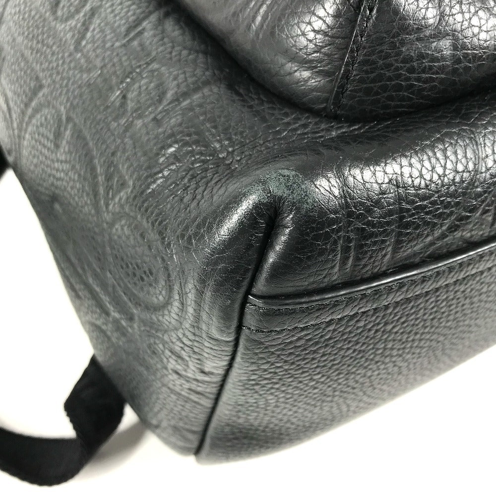 Dior Dior Rider Zip Backpack Bag Backpack All-over logo Backpack Leather Black Used