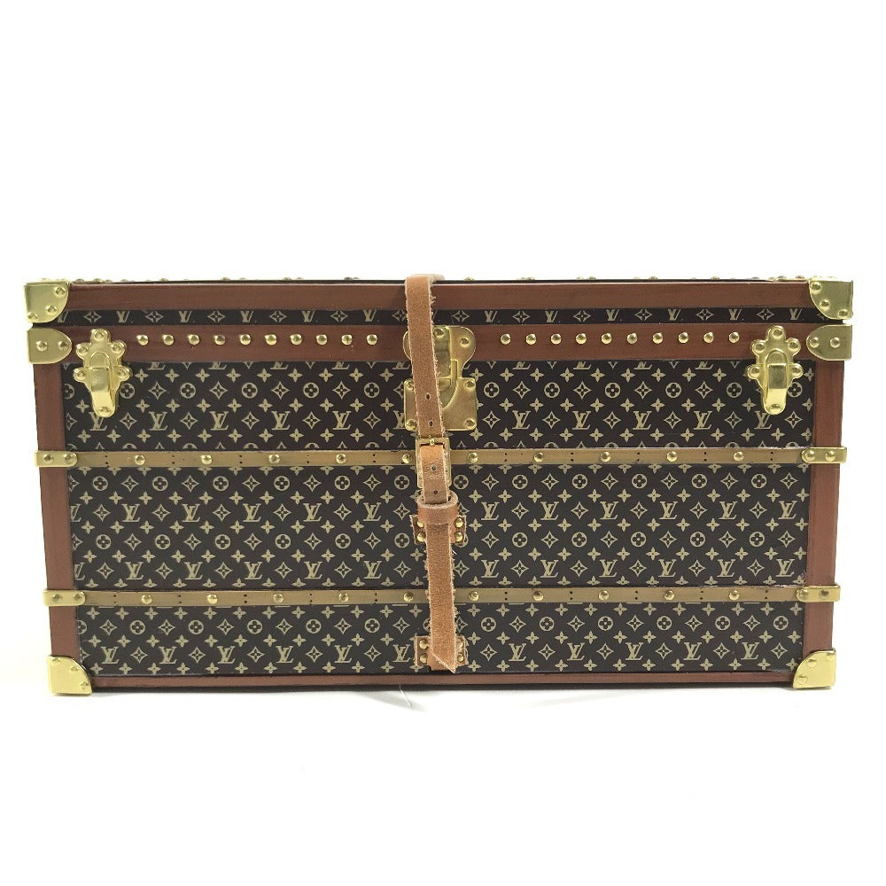 LOUIS VUITTON M99408 Monogram Novelty Miss France Trunk Object Paperweight Paperweight object Leather / Wood Brown Used