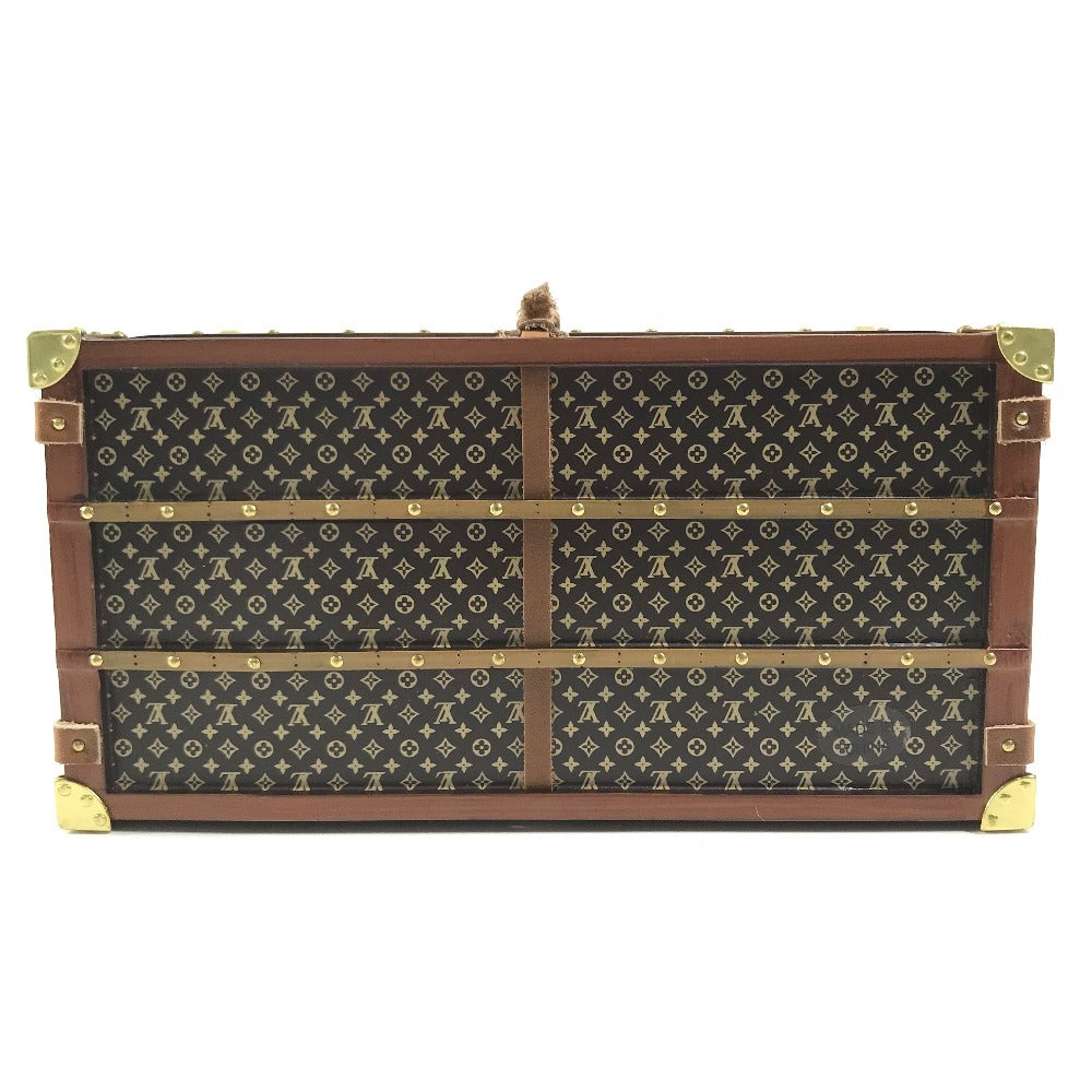 LOUIS VUITTON M99408 Monogram Novelty Miss France Trunk Object Paperweight Paperweight object Leather / Wood Brown Used