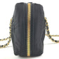 PRADA 1BB121 Tote Bag triangle logo triangle logo plate Shoulder bag, Double Chain Chain bag Shoulder Bag Leather / Nylon Black/GoldHardware Used