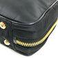 PRADA 1BB121 Tote Bag triangle logo triangle logo plate Shoulder bag, Double Chain Chain bag Shoulder Bag Leather / Nylon Black/GoldHardware Used