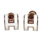 HERMES Pop Ash Mini H Logo Mini Pierce Accessories Pierce Metal White/Pink Gold Used