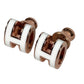 HERMES Pop Ash Mini H Logo Mini Pierce Accessories Pierce Metal White/Pink Gold Used