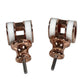 HERMES Pop Ash Mini H Logo Mini Pierce Accessories Pierce Metal White/Pink Gold Used