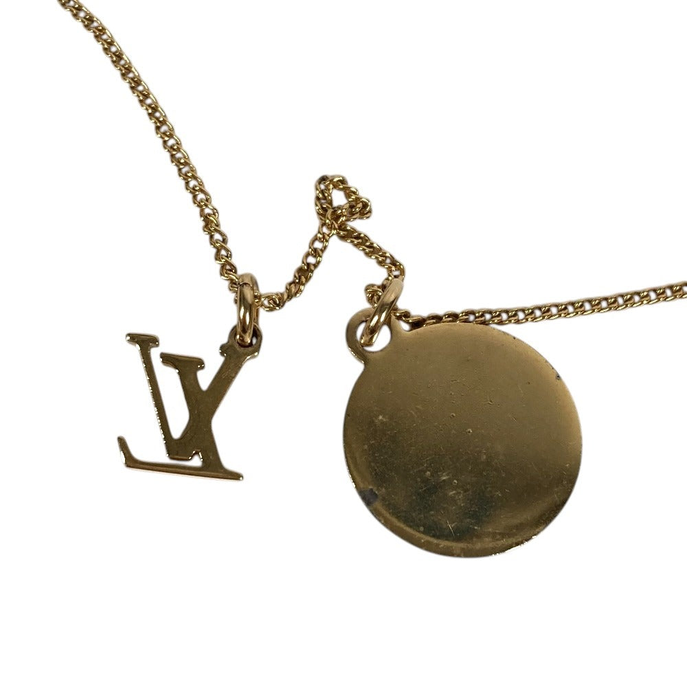 LOUIS VUITTON M80189 Monogram Ring Necklace Monogram Accessories Chain Necklace Necklace Metal Gold Used