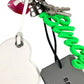 BALENCIAGA 793474 Heart Key Card Case Mirror AKI CHARM Bag Charm Key Holder Leather / Metal Multicolore Used