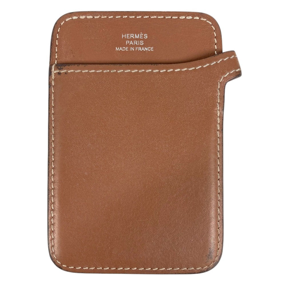 HERMES MagSafe Magsafe Eman Stand Eman Stand Pass Case Card Case Card Case Swift Brown Used
